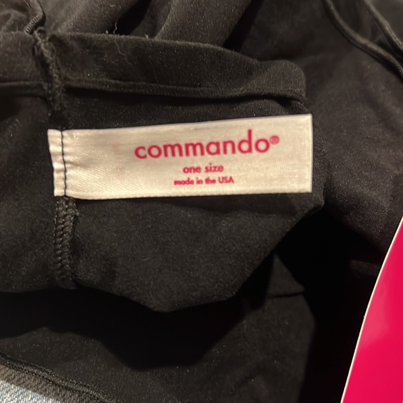 Commando Seamless Mock-Neck Thong Bodysuit in Black (OS) - Picture 9 of 12